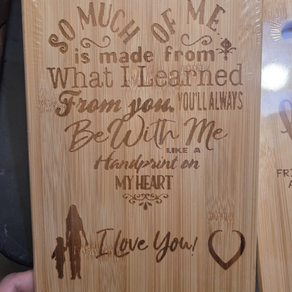 Engraved Bamboo Cutting Board